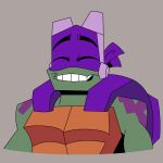 1:1 absurd_res animal_humanoid anthro athletic athletic_anthro athletic_male donatello_(rottmnt) donatello_(tmnt) eyes_closed eyewear eyewear_on_head eyewear_only glasses glasses_on_head glasses_only green_body green_skin grey_background happy hi_res humanoid male mask nude purple_marks purple_mask radiosonic94 reptile reptile_humanoid rise_of_the_teenage_mutant_ninja_turtles scales scalie scalie_humanoid shell simple_background smile smiley_face solo teenage_mutant_ninja_turtles teeth turtle turtle_humanoid wearing_glasses