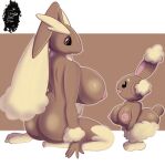  anthro big_breasts breasts buneary butt duo female fennythefox generation_4_pokemon hi_res lagomorph lopunny mammal nintendo nipples pokemon pokemon_(species) video_games 