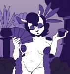  anthro babslechat beverage big_breasts bobbi_bunni breasts eyes_closed female holding_beverage holding_object lagomorph leporid mammal nude rabbit solo 