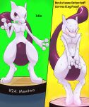  absurd_res ambiguous_gender anthro felid generation_1_pokemon hi_res immobile immobilization kurohane_karasu legendary_pokemon mammal mewtwo nintendo on_display pokemon pokemon_(species) solo super_smash_bros. super_smash_bros._ultimate video_games 