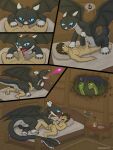 3:4 after_kiss anus armor bed being_watched bestiality black_body blue_eyes bodily_fluids brown_hair candle carpet comic cum cum_in_mouth cum_in_pussy cum_inside cumshot damaged_wall dart_(httyd) detailed_background dominant dominant_female dominant_feral dragon dreamworks duo egg ejaculation erection european_mythology female female_feral feral furniture fury_(httyd) genital_fluids genitals green_body hair headgear heart_symbol helmet hi_res hideous_zippleback horn how_to_train_your_dragon human human_on_feral interspecies licking looking_at_another looking_at_viewer looking_down lying lying_on_bed male male/female male_human male_on_feral mammal mythological_creature mythological_scalie mythology night_light_(species) nude on_back on_bed one_eye_closed oral penetration penile penis penis_lick pussy question_mark scalie sex strohdelfin tongue vaginal vaginal_penetration western_dragon wings yellow_eyes