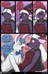  anthro bedroom_eyes blush bow_tie comic drunk duo female female/female hi_res horny lagomorph leporid mammal murid murine narrowed_eyes rabbit rat rodent roxythefoxy seductive substance_intoxication 