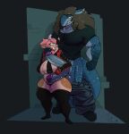  2_penises absurd_res ahegao alley animal_genitalia animal_penis anthro armjob balls big_balls big_breasts big_butt bigbun_3 bikini breasts brick_wall butt cinnamon_(xxmoom00xx) clothing clubwear cropped_jacket duo facial_piercing female finnigan_(zodiaksfallen) footwear genital_piercing genitals glistening glistening_body gloves handwear hemipenes hi_res jacket legwear looking_pleasured male male/female mouth_hold multi_genitalia multi_penis muscular muscular_male nose_piercing nose_ring open_mouth oral penis penis_piercing piercing public public_nudity ring_piercing socks squish swimwear tail thick_tail thick_thighs thigh_highs thigh_socks thigh_squish tongue tongue_out topwear two-piece_swimsuit wall_(structure) wide_hips 