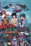  1980s_(style) 1girl 2boys aeug argama artist_request asshimar barzam baund_doc black_hair blonde_hair blue_hair bolinoak_sammahn character_request chibi dijeh fa_yuiry gaplant gaza-c gelgoog gloves gm_(mobile_suit) gm_ii gundam gundam_mk_ii gunpla hambrabi haro hizack hizack_custom hyaku_shiki kamille_bidan long_hair looking_to_the_side machinery marasai mecha messala methuss military_uniform mobile_suit mobile_suit_gundam model_kit mullet multiple_boys neo_zeon nero_(mobile_suit) official_art otaku otaku_room palace_athene parody promotional_art psyco_gundam psyco_gundam_mk_ii quattro_bajeena qubeley retro_artstyle rick_dias robot scan science_fiction sleeveless spacecraft sunglasses the_o_(mobile_suit) titans_(gundam) toy traditional_media vest wave_rider zaku_ii zeon zeta_gundam zeta_gundam_(mobile_suit) 