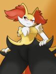  absurd_res anthro braixen female generation_6_pokemon hi_res nintendo pinup pokemon pokemon_(species) pose solo thelasthope video_games 