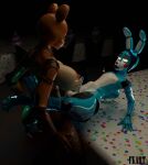 3d_(artwork) 4k anal anal_penetration animatronic big_dom_small_sub blender_cycles bonnie_(fnaf) bulge digital_media_(artwork) dominant duo eye_roll female femboy five_nights_at_freddy&#039;s freddy_(fnaf) freekiller genitals glowing glowing_body_parts glowing_eyes hands_on_hips hands_on_table hi_res intersex intersex/male legs_around_waist lips machine male metallic_body penetration penis robot scottgames size_difference