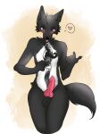  &lt;3 absurd_res animate_inanimate anthro canid canine canis darkcoat_azan digital_drawing_(artwork) digital_media_(artwork) hi_res knot litchi666 living_clothing male mammal simple_background solo tentacles wolf 