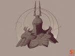  armor breastplate demon&#039;s_souls full_armor helmet max58art pauldrons shoulder_armor solo upper_body yurt_the_silent_chief 