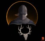  armor chainmail creighton_of_mirrah dark_souls_(series) dark_souls_ii facing_viewer full_armor helm helmet highres max58art solo white_hair 