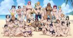  1boy 6+girls absurdres arrancar bambietta_basterbine black_hair bleach bleach:_sennen_kessen-hen bleach:_zanpakutou_ibun_hen blonde_hair blue_eyes braid breasts brown_eyes bun_cover candice_catnipp character_request check_character dark-skinned_female dark_skin dokugamine_riruka facial_mark green_eyes green_hair hair_between_eyes hair_bun hair_ornament hairpin harem highres hinamori_momo huge_breasts inoue_orihime jewelry kuchiki_rukia kurosaki_ichigo kurotsuchi_nemu large_breasts long_hair looking_at_viewer mask matsumoto_rangiku medium_breasts meninas_mcallon multiple_girls naruto_(series) navel necklace nelliel_tu_odelschwanck number_tattoo orange_hair ponytail purple_hair shihouin_yoruichi short_hair short_hair_with_long_locks single_braid single_hair_bun skull_mask skull_on_head small_breasts smile sternritter sui-feng swimsuit tattoo tier_harribel toned unohana_retsu yellow_eyes yxyyxy 