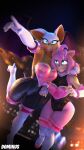  3d_(artwork) absurd_res amy_rose anthro digital_media_(artwork) dominussfm duo female hi_res rouge_the_bat sega sonic_the_hedgehog_(series) source_filmmaker 