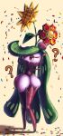  ? absurdres arms_up commentary_request confetti crown flower full_body highres looking_up mini_crown no_humans pokemon pokemon_(creature) red_eyes solo standing terastal thcapenxer1234 tsareena 