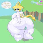  1girls absurd_res anthro bent_over big_breasts big_butt bottom_heavy breasts bubble_butt butt butt_focus butt_grab butt_squish chubby_female curvaceous curvy_figure dumptruck_ass eye_contact eyelashes female female_focus generation_3_pokemon gigantic_ass hand_on_butt hi_res huge_butt huge_thighs humanoid hyper hyper_butt invalid_tag jirachi legendary_pokemon looking_at_another looking_at_viewer looking_back nintendo obese overweight pokemon pokemon_(species) shinytrapveon short_stack slightly_chubby solo squish thick thick_thighs video_games voluptuous white_body wide_hips 