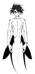  cetacean delphinoid gailil0 gundam:_iron_blooded_orphans humanoid legless male mammal marine merfolk mikazuki_augus oceanic_dolphin orca solo split_form toothed_whale 