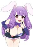  animal_humanoid areola big_breasts blush bow_ribbon breasts brown_eyes chuchu_(show_by_rock!!) erect_nipples female hair hi_res huge_breasts humanoid lagomorph lagomorph_humanoid leporid_humanoid long_hair mammal mammal_humanoid nipples one_breast_out open_mouth purple_hair rabbit_humanoid sanrio show_boobs show_by_rock!! simple_background solo 
