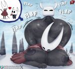 anthro areola arthropod ass_up big_areola big_breasts big_butt black_body black_nipples blue_cloak blue_clothing blurred_background blush bodily_fluids breasts brother_(lore) brother_and_sister_(lore) butt butt_jiggle butt_ripples cloak clothing cutaway duo exposed_breasts female flower from_behind_position genital_fluids glistening glistening_breasts glistening_butt glistening_nipples glistening_thighs half_brother_(lore) half_sister_(lore) heart_symbol hi_res hollow_knight:_silksong hollow_knight_(franchise) horn hornet_(hollow_knight) huge_breasts huge_butt incest_(lore) insect jiggling larger_female male male/female melee_weapon motion_lines nipples offering_flower perching_position plant plap precum precum_squirt red_cloak red_clothing sex sibling_(lore) sister_(lore) size_difference smaller_male snow sparkles story story_in_description stylish_apollo subscribestar subscribestar_logo sweat sweaty_breasts sweaty_butt sword sword_on_back team_cherry the_knight_(hollow_knight) thick_thighs twitter twitter_handle twitter_logo vessel_(species) weapon white_head wide_hips