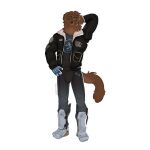 absurd_res american_flag anthro billy_hayter_(cerberussenn) bird_dog bomber_jacket boots bottomwear brown_body brown_fur canid canine canis cerberussenn clothing dog_tags domestic_dog facial_hair floppy_ears fluffy fluffy_hair footwear fur fur_trim_(clothing) gloves green_eyes hair hand_behind_head hand_on_hip handwear hi_res hunting_dog male mammal metal_boots new_york_city pants pockets retriever rim_light shirt shoes signature smile solo superhero superhero_costume tail technology topwear united_states_of_america