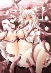  animal_ears bare_shoulders blush bottomless breasts cum cum_in_mouth cum_in_pussy cum_on_body cum_on_breasts cum_on_upper_body detached_sleeves hat highres inubashiri_momiji large_breasts mouth_insertion nipples oral rape shirayuki_mutsumi short_hair silver_hair solo spread_legs tail tears tentacles tentacles_under_clothes tokin_hat touhou vaginal white_hair wolf_ears wolf_tail 