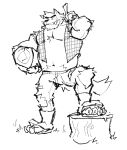 anthro axe biped bottomwear brent_(werewolfyaoi) canid canine claws clothed clothing digital_drawing_(artwork) digital_media_(artwork) eyebrows fangs feet flannel_shirt full-length_portrait fur hi_res holding_axe holding_object male male_anthro mammal monotone_background mythological_canine mythological_creature mythology open_clothing open_shirt open_topwear pants portrait sharp_teeth shirt simple_background sketch soildweller solo tail teeth three-quarter_view topwear torn_bottomwear torn_clothing torn_pants tree_stump werecanid werecanine werecreature werewolf white_background wood
