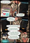 3d_(artwork) anthro black_hair blue_body blue_fur bottomwear clothed clothing comic denim denim_bottomwear denim_clothing dialogue digital_media_(artwork) digitigrade duo electronics english_text female floppy_ears fur furniture hair hi_res hoodie jeans lagomorph leporid male mammal oliver_(striped_sins) pants phone pillow pink_hair procyonid purple_eyes rabbit raccoon rolled_up_sleeves ryder_(striped_sins) shirt sofa speech_bubble striped_sins t-shirt table tail text topwear url white_body white_fur willitfit