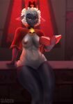  anthro areola ariwalter bell bovid breasts caprine collar cult_of_the_lamb female genitals hi_res lamb_(cult_of_the_lamb) mammal medium_breasts nipples pussy sheep solo solo_focus thick_thighs wide_hips 