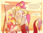  canvas chimera dial discord_(mlp) draconequus earth_pony english_text equid equine female fluttershy_(mlp) friendship_is_magic hair hi_res horse male mammal my_little_pony painting_(object) pegasus pink_hair pony ponytail posey_(g5) red_eyes scribble-potato text wings yellow_sclera 
