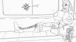  animated anthro balls big_balls big_breasts big_penis breasts clothing destiny_(video_game) floating genitals gun gynomorph handgun hi_res holding_penis intersex legwear machine penis pistol ranged_weapon robot sekhmet_(egyptianexo) sketch solo thigh_highs train vehicle weapon wunp 