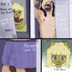 1:1 2025 anthro asking asking_another belly big_butt big_penis blonde_hair blue_clothing blue_eyes blue_underwear brown_body brown_fur brown_hair brown_nipples butt canid canine canis clothed clothing colored comic devin_(yungyiff) digital_drawing_(artwork) digital_media_(artwork) domestic_cat domestic_dog dreadlocks duo english_text erection eyes_closed felid feline felis femboy first_person_view flustered four_frame_image frown frown_eyebrows fur genitals german_shepherd glans glistening glistening_body glistening_butt glistening_eyes glistening_genitalia glistening_glans glistening_hair glistening_penis grey_clothing grey_thong grey_underwear hair herding_dog hi_res imminent_sex inviting looking_up male male_(lore) mammal medium_hair multicolored_body multicolored_fur multicolored_hair navel neeno neeno_(character) nipples open_door open_mouth pastoral_dog penis penis_poking_out penis_through_leghole pleading_eyes red_clothing red_glans red_shirt red_topwear shaded shirt simple_background tan_body tan_fur tan_hair teeth text thick_thighs thong topwear two_tone_hair underwear underwear_only white_sclera yawn