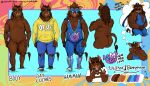  anthro belly big_belly brown_body brown_fur brown_hair character character_ref character_referance domestic_pig floppy_ears fur hair male mammal model_sheet mullet musclegut muscular oink overweight overweight_male reff_(character) slightly_chubby solo suid suina superhero superhero_costume sus_(pig) thick_thighs tusks wild_boar 