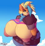  activision anthro areola belt big_breasts breasts crash_bandicoot_(series) dedoarts female huge_breasts lips lipstick makeup nipples pirate_tawna solo tawna_bandicoot thick_thighs video_games wide_hips 