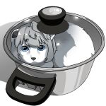  absurd_res arctic_fox blue_eyes c2iuwh01f46ygpb canid canine cooking_pot cooking_with_furs female feral fluffy fluffy_tail fox fur grey_hair hair hi_res mammal simple_background solo white_background white_body white_fur 