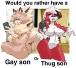  2022 abs absurd_res angry angry_eyes anthro big_breasts blue_eyes breasts butt canid canine cellphone duo eyebags eyebrows eyelashes female female/female fur generation_7_pokemon gun half-closed_eyes hi_res huge_breasts inside looking_at_viewer lycanroc mammal meme midday_lycanroc midnight_lycanroc multicolored_body multicolored_fur narrowed_eyes nintendo nude phone photo_background pokemon pokemon_(species) ranged_weapon red_body red_eyes red_fur ring_piercing smug smug_face snarling spikes tucolewds video_games weapon white_body white_fur wide_hips 