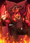 2024 4_eyes anthro barazoku belt biceps big_muscles big_pecs big_wings black_horn bone chair claws clothed clothed_anthro clothed_male clothing demon demon_dragon detailed dragon earless facial_markings fire furniture glistening glistening_horn happy head_markings helluva_boss hi_res horn long_tail looking_at_viewer looking_down male manly markings membrane_(anatomy) membranous_wings multi_eye multicolored_body multicolored_horn multicolored_skin multicolored_wings muscular muscular_anthro muscular_male mythological_creature mythological_scalie mythology narrowed_eyes pecs pose putai22 red_body red_horn red_nose red_skin red_wings satan_(helluva_boss) scalie shadow sharp_teeth shirt sitting skull smile solo spade_tail spread_legs spreading squint tail teeth throne topwear torn_clothing torn_shirt torn_topwear torn_vest triceps two_tone_body two_tone_skin white_horn wings yellow_body yellow_eyes yellow_skin yellow_teeth yellow_wings