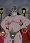  absurd_res bulge clothing hi_res male mammal murid murine musclegut muscular obito_(obitothewolf) pecs professor_padraic_ratigan_(disney) rat rodent size_difference underwear 