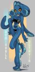 2022 admirable_octavia alex_ahad anthro black_clothing black_swimwear blue_body blue_skin breasts cephalopod character_name cleavage clothed clothing coleoid digital_drawing_(artwork) digital_media_(artwork) female hand_on_hip hi_res marine medium_breasts mole_under_eye mollusk nipples non-mammal_nipples octopodiform octopus on_one_leg one-piece_swimsuit pseudo_hair solo standing suction_cup swimwear tentacle_hair tentacle_legs tentacles text watermark wide_hips yellow_sclera