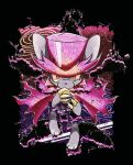  1boy black_background cape claws closed_mouth colored_sclera commentary_request dark_daroach daroach full_body hat highres kirby:_squeak_squad kirby_(series) male_focus mouse_boy purple_cape purple_eyes purple_hat rayman_limbs slit_pupils smile solo tcku4274 top_hat variant_set yellow_sclera 