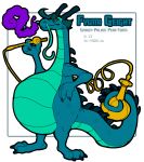  absurd_res anthro asian_mythology belly big_belly blue_body blue_scales dragon east_asian_mythology eastern_dragon hi_res horn hypnofood male mythology scales smoking_pipe solo whiskers 