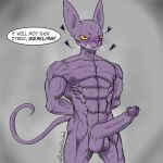  &lt;3 1:1 absurd_res animal_humanoid anthro balls beerus blush cat_humanoid colored dialogue digital_media_(artwork) domestic_cat dragon_ball dragon_ball_super drydude english_text erect_nipples erection felid felid_humanoid feline feline_humanoid felis genitals hairless hairless_cat hi_res humanoid humanoid_genitalia humanoid_penis imminent_oral looking_at_viewer male mammal mammal_humanoid muscular muscular_anthro nipples nude orange_sclera pecs penis purple_body shaded simple_background simple_shading smile solo sphynx_(cat) text 