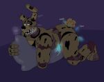 animatronic anthro five_nights_at_freddy&#039;s five_nights_at_freddy&#039;s_3 grinding hi_res lagomorph leporid machine male mammal masturbation nude pillow pillow_humping rabbit robot robot_anthro scottgames simple_background solo springtrap_(fnaf) sstinkies teeth