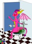  activision anthro bathroom blush blushing_profusely courtesy_flush doorless_stall dragon embarassment embarrassed embarrassed_nude_female ember-dragoness ember_(spyro) fart fart_cloud feces female feral floor flush flushing hi_res nude perspectivezero pooping public_restroom restroom_stall scat semi-anthro smelly solo spyro_the_dragon stink_fumes tile tile_floor toilet toilet_paper toilet_paper_dispenser toilet_use translucent video_games waving_hand 