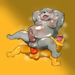 adventure_time american_dragon:_jake_long anal anal_penetration animal_genitalia animal_penis anthro balls belly blush canid canine canine_genitalia canine_penis canis cartoon_network disney domestic_dog duo erection fu_dog_(character) genitals hi_res jake_the_dog knot male male/male male_penetrated male_penetrating male_penetrating_male mammal moobs navel nipples nude overweight penetration penile penile_penetration penis penis_in_ass samonaa2 sex
