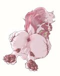 absurd_res afuby anthro anus australian_shepherd backsack balls big_balls big_butt big_tail butt butt_grab canid canine canis claws colored_nails domestic_dog femboy fiore(afuby) fur genitals glowing glowing_eyes gold_(metal) gold_jewelry gold_piercing green_body green_eyes green_fur hand_on_butt herding_dog hi_res jewelry licking licking_lips looking_at_viewer looking_back male mammal nails pastoral_dog pawpads paws piercing pink_anus pink_body pink_fur pink_nails rear_view seductive sheepdog solo spread_butt spreading tail thick_thighs toe_claws tongue tongue_out white_body white_fur