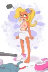  activision anthro big_breasts blush breasts clothing coco_bandicoot crash_bandicoot_(series) diaper diaper_fetish female footwear hi_res nipples pieceofsoap shoes socks solo video_games 