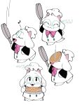2025 :3 ^_^ ambiguous_anthro ambiguous_gender anthro barefoot biped bovid bow_(feature) bow_tie caprine chef_hat chef_uniform chibi clothed clothing colored cookware cute_fangs darkner deltarune digital_media_(artwork) eyes_closed eyewear fangs feet flat_colors floppy_ears food frying_pan full-length_portrait fully_clothed fur glasses goat hat headgear headwear hi_res holding_object horn kemono kitchen_utensils looking_at_viewer lop_ears mammal monotone_body monotone_fur multiple_images neck_bow open_mouth open_smile pancake pink_bow pink_horn portrait ralsei signature simple_background smile solo standing suda teeth tools undertale_(series) white_background white_body white_clothing white_ears white_fur white_hat white_headwear
