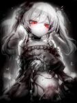  1boy 1girl blur_censor breasts censored clothes_lift cum cum_in_pussy cum_overflow doll_joints dress dress_lift eudie_(shadowverse) greyscale hat hetero highres joints kupa_(jesterwii) lifting_own_clothes long_hair long_sleeves looking_at_viewer mini_hat monochrome orchis parted_lips penis puffy_long_sleeves puffy_sleeves pussy red_eyes sex shadowverse sideways_hat small_breasts spot_color twintails vaginal 