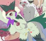 areola bat big_breasts bodily_fluids breasts close-up cum cum_in_vagina cum_inside cumshot ejaculation erunroe female from_behind_position generation_9_pokemon genital_fluids genitals grey_body hair hand_in_mouth internal internal_vaginal interspecies male male/female mammal mask meowscarada nintendo nipples orgasm orgasm_face penetration penile penile_penetration penis penis_in_vagina plap pokemon pokemon_(species) pokephilia sex vaginal vaginal_penetration vulva white_hair