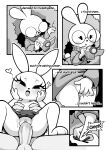  absurd_res anthro balls blush camera clothed clothing comic computer electronics eyelashes eyewear female female_penetrated fingering fingering_self flat_chested gaturo genitals glasses hi_res human human_on_anthro humanoid_genitalia humanoid_penis interspecies lagomorph larger_human larger_male leporid looking_pleasured male male/female male_penetrating male_penetrating_female mammal masturbation monochrome no_underwear penetration penile penile_penetration penis penis_in_vagina pupils rabbit sex short_stack size_difference smaller_anthro smaller_female topless vaginal vaginal_fingering vaginal_masturbation vaginal_penetration video_camera vulva 