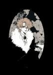  1boy aged_down bad_id bad_pixiv_id bishounen blonde_hair blue_eyes closed_mouth dio_brando expressionless fluffy_collar fluffy_hair jojo_no_kimyou_na_bouken looking_at_viewer pale_skin phantom_blood shirt solo 