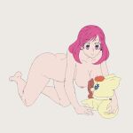 adult_(lore) anthro blush breasts canid canine canon_couple coco_(yes!_precure_5) duo female fox fur genitals hair hands_on_ears hi_res human king knot knotted_penis larger_female male mammal married_couple mascot nipples nozomi_umehara_(yes!_precure_5) nude orange_body orange_fur orange_hair orange_nose penis pink_eyes pretty_cure queen royalty size_difference smaller_male tan_body tan_fur uname9908 vein veiny_penis