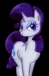 2023 black_background blue_eyes blue_eyeshadow closed_smile colored cookieboy011 curled_mane curled_tail cutie_mark digital_drawing_(artwork) digital_media_(artwork) english_description equid equine eyelashes eyeshadow female female_feral feral friendship_is_magic fur hasbro horn long_tail looking_at_viewer makeup mammal mane medium_mane mouth_closed my_little_pony mythological_creature mythological_equine mythology purple_mane purple_tail quadruped rarity_(mlp) simple_background smile smiling_at_viewer solo standing tail unicorn unicorn_horn white_body white_fur white_horn